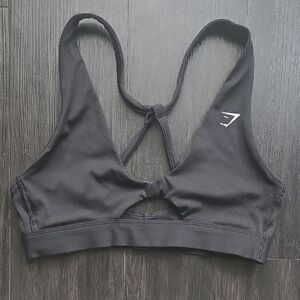 Gymshark Black Peekaboo Sports Bra